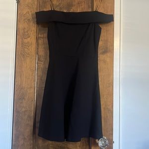 Lulus black off the shoulder dress